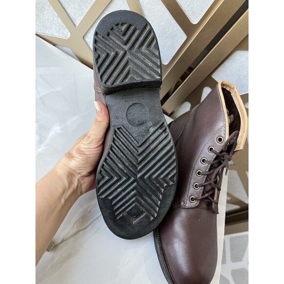 Kingtreads CSA Men Work boots Leather Brown steel toe Sole Sz 9.5 Class Grade 1 - Picture 13 of 14